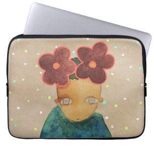 Housse Pour Ordinateur Portable Amoureux des fleurs