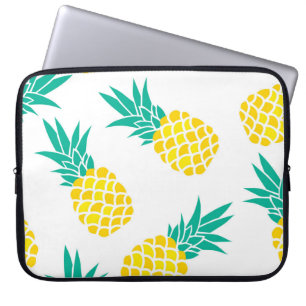 Housse Pour Ordinateur Portable Ananas Exotiques : Jaune Délice.