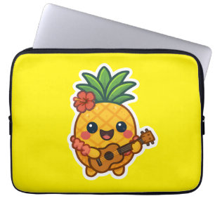 Housse Pour Ordinateur Portable Ananas souriant Kawaii - Tropical