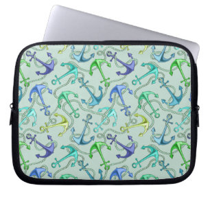 Housse Pour Ordinateur Portable Ancres flottantes et motif de corde