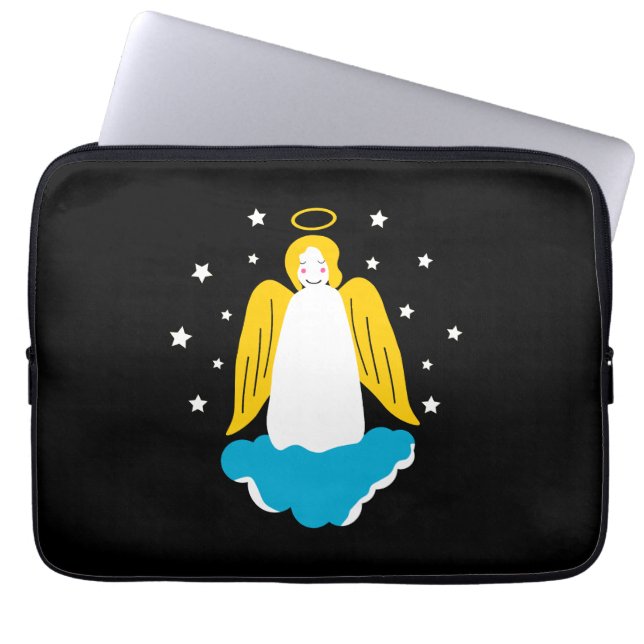 Housse Pour Ordinateur Portable Angel sur un nuage (Devant)