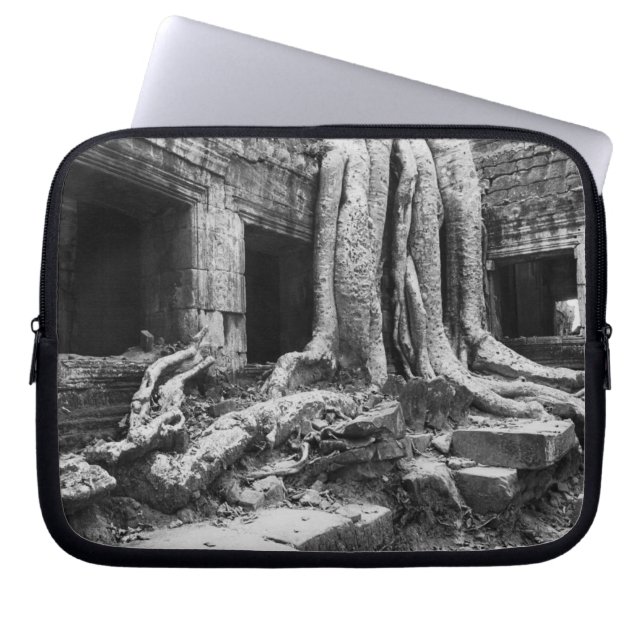 Housse Pour Ordinateur Portable Angkor Cambodge, Ta Prohm Tree (Devant)