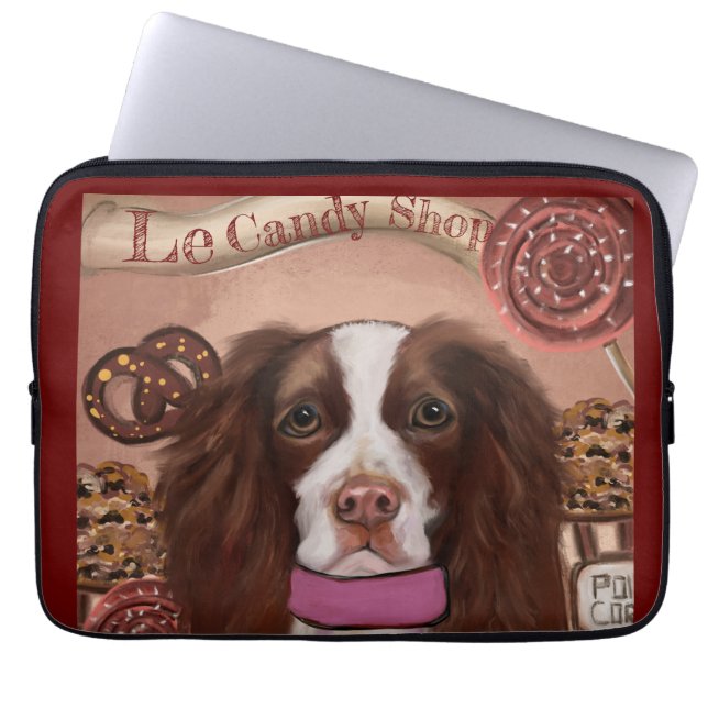 Housse Pour Ordinateur Portable Anglais Springer Spaniel (Devant)