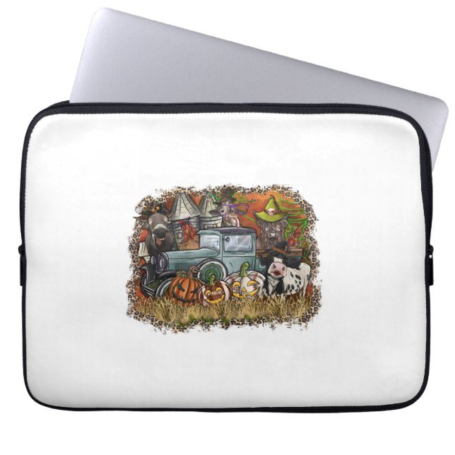 Housse Pour Ordinateur Portable Animal d'Halloween (Devant)