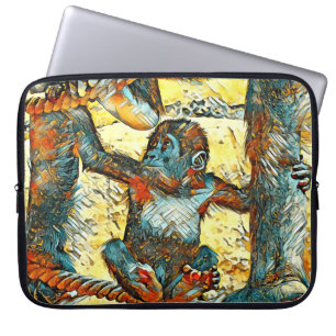 Housse Pour Ordinateur Portable AnimalArt_Gorilla_006