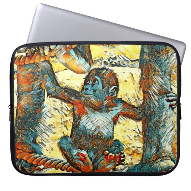 Housse Pour Ordinateur Portable AnimalArt_Gorilla_006 (Devant)