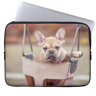 Housse Pour Ordinateur Portable Animaux de bébés cutest French Bulldog Playgroun