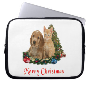 Housse Pour Ordinateur Portable Animaux de Noël