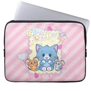 Housse Pour Ordinateur Portable Anime Tom et Jerry Strawberry Fun