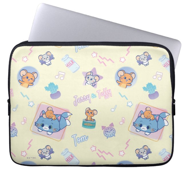 Housse Pour Ordinateur Portable Anime Tom, Jerry et Tuffy Playtime Motif (Devant)