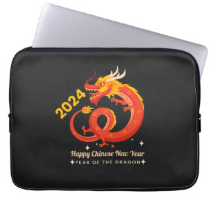 Housse Pour Ordinateur Portable Année Du Dragon 2024 Nouvelle Année Chinoise