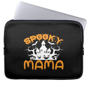 Housse Pour Ordinateur Portable Anniversaire de Halloween Éffrayant Mama