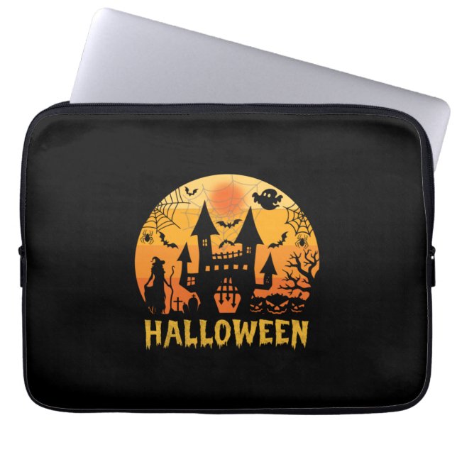 Housse Pour Ordinateur Portable Anniversaire d'Halloween (Devant)