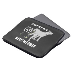 Housse Pour Ordinateur Portable Anti Joe Biden Mon Chien déteste Biden Humour poli