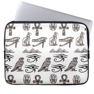 Housse Pour Ordinateur Portable Antiquités égyptiennes intemporelles Motifs numéri