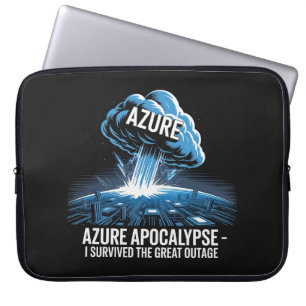 Housse Pour Ordinateur Portable Apocalypse Azure – J'ai Survécu à la Grande Panne