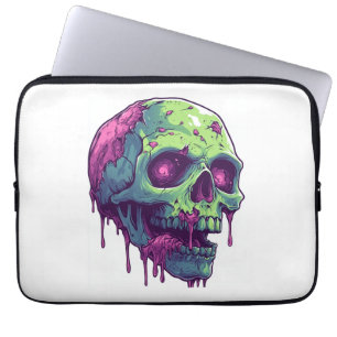 Housse Pour Ordinateur Portable Apocalypse du crâne Zombie