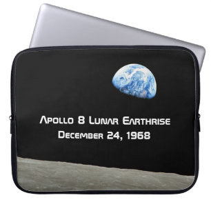 Housse Pour Ordinateur Portable Apollo 8 Lunar Earthrise 50e Anniversaire