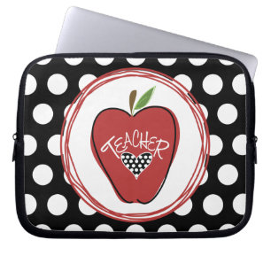 Housse Pour Ordinateur Portable Apple et douille rouges d'ordinateur portable de