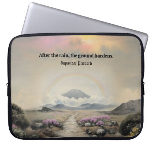 Housse Pour Ordinateur Portable Après la pluie (aquarelle japonaise paysage art)