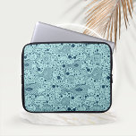 Housse Pour Ordinateur Portable Aqua Poisson Océanique coloré avec bulles<br><div class="desc">Diverses illustrations style océan poissons habitent dans une mer de couleur turquoise moyenne avec des bulles pleines de solides ajoutant au design.</div>