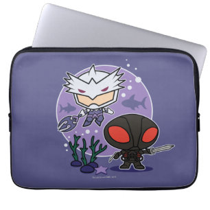 Housse Pour Ordinateur Portable Aquaman Chibi Orm & Black Manta Graphisme sous-m