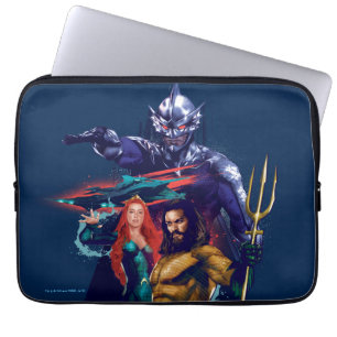 Housse Pour Ordinateur Portable Aquaman King Orm contre Mera et Aquaman
