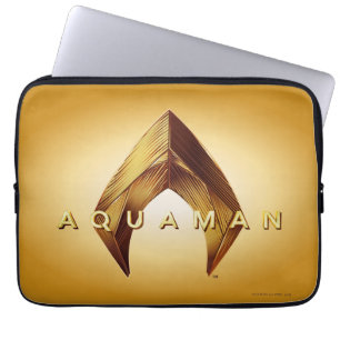 Housse Pour Ordinateur Portable Aquaman Logo Golden Aquaman