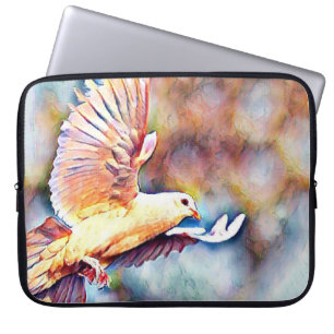 Housse Pour Ordinateur Portable aquarell dove