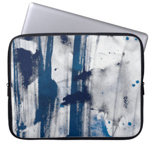 Housse Pour Ordinateur Portable Aquarelle Abstraite sur papier. Texture artistique