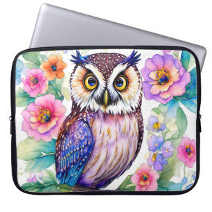 Housse Pour Ordinateur Portable Aquarelle artistique florale