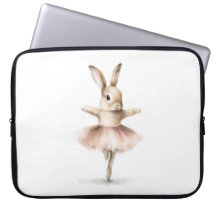 Aquarelle Ballerina Bunny Danser Tan Rose
