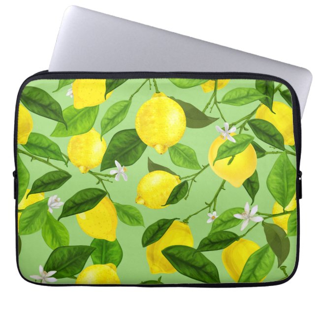 Housse Pour Ordinateur Portable Aquarelle Citron 3 (Devant)
