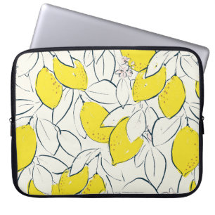 Housse Pour Ordinateur Portable Aquarelle Citrus Citrus Motif sans couture