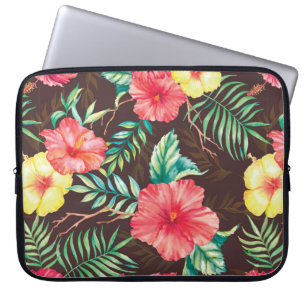 Housse Pour Ordinateur Portable Aquarelle dessinée à la main sans couture motif av