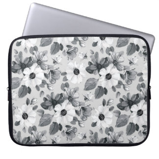Housse Pour Ordinateur Portable Aquarelle fleur sauvage - Illustration Vintage