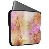 Housse Pour Ordinateur Portable Aquarelle Gold Rose Sky (Devant droit)