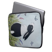 Housse Pour Ordinateur Portable Aquarelle Lapin Néerlandais Lapin Rabbit (devant gauche)