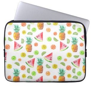 Housse Pour Ordinateur Portable Aquarelle Motif de fruits en conserve