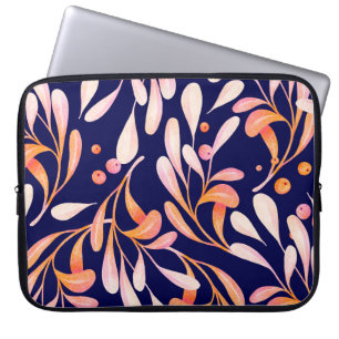 Housse Pour Ordinateur Portable Aquarelle motif sans couture. Botanique rustique f