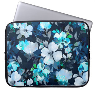 Housse Pour Ordinateur Portable Aquarelle motif sans couture. Impression florale
