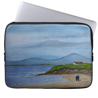Housse Pour Ordinateur Portable Aquarelle Peinture d'une journée romantique à la p