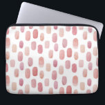 Housse Pour Ordinateur Portable Aquarelle rose brosse trait. Motif mignon simple<br><div class="desc">Aquarelle mignonne pinceau rose poche motif portable.</div>