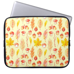 Housse Pour Ordinateur Portable Aquarelle sans couture motif d'illustrati isolé