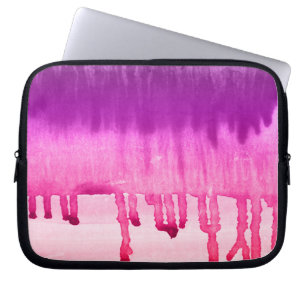 Housse Pour Ordinateur Portable Aquarelle violet cool Ombre Design