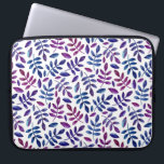 Housse Pour Ordinateur Portable Aquarelle violet et bleu feuillage fleuri motif<br><div class="desc">Manche motif de l'ordinateur portable couleur aquarelle violet et bleu feuillage. Veuillez me contacter si vous avez besoin d'autres articles.</div>
