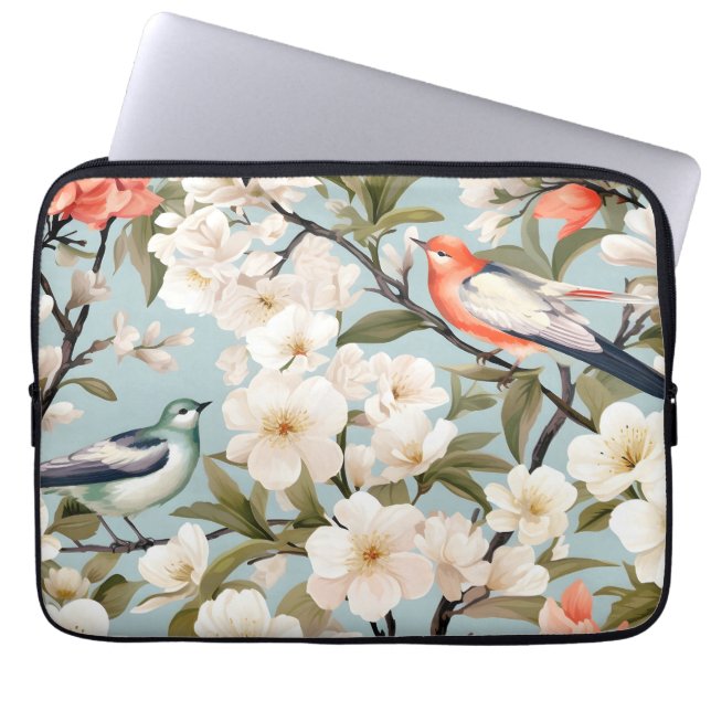 Housse Pour Ordinateur Portable Arbre à fleurs du printemps (Devant)