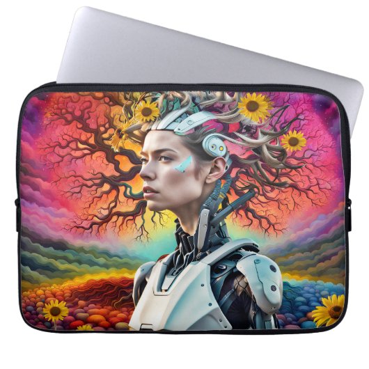 Housse Pour Ordinateur Portable Arbre Android (Devant)