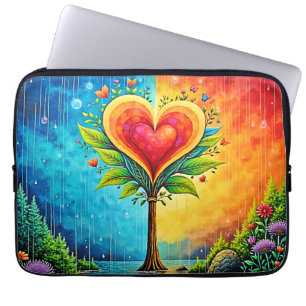 Housse Pour Ordinateur Portable Arbre d'amour et de design de vie