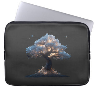 Housse Pour Ordinateur Portable Arbre de cristal cosmique Art – Conception de natu